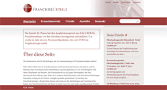 Desktop Screenshot of franchiseurteile.de