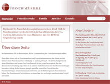 Tablet Screenshot of franchiseurteile.de